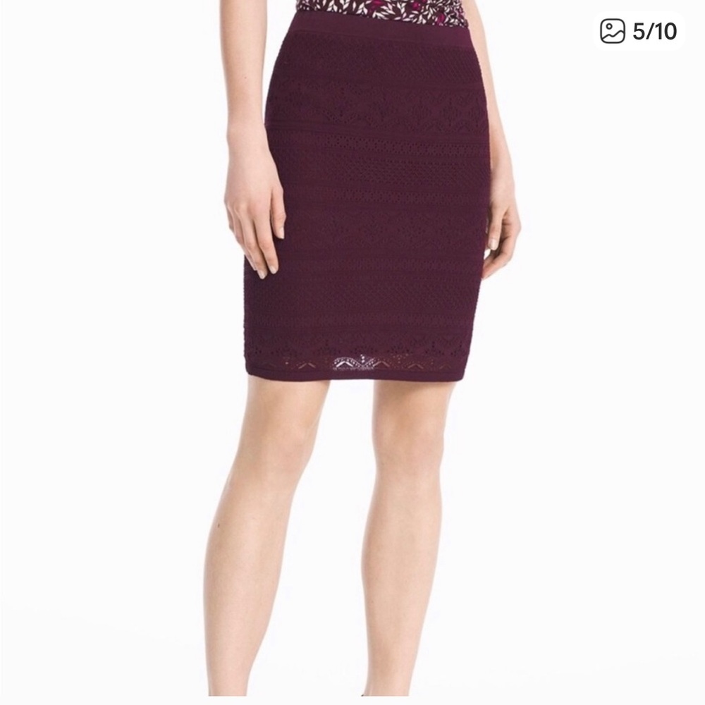 WHBM Cabernet Skirt Small NWT